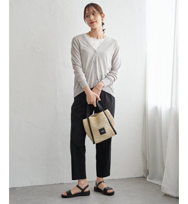 ikka「【接触冷感】シア－ニットカーディガン」|その他|