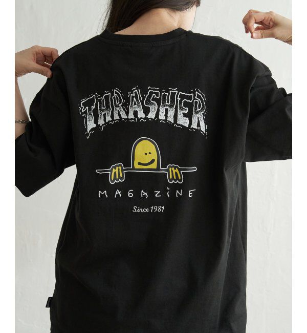 VENCE share style「THRASHER スラッシャー マークゴンザレスロゴＴシャツ」|Tシャツ・カットソー|