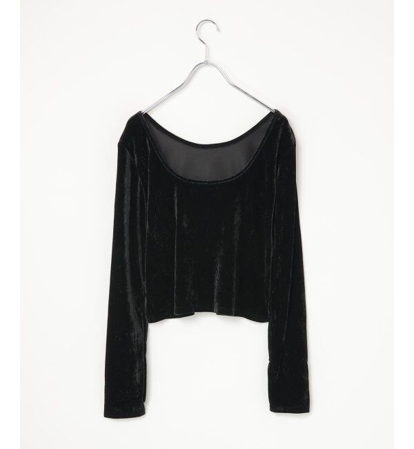 VENCE share style「ベロアバックオープンプルオーバー」|その他|