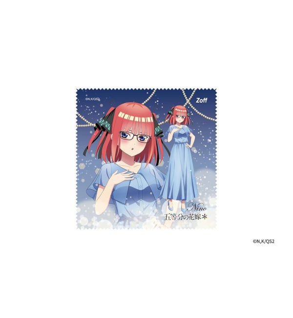  「Zoff｜五等分の花嫁＊ 中野二乃モデル[ご予約限定特典アクリルスタンド付き] レンズ交換券付」|メガネ|
