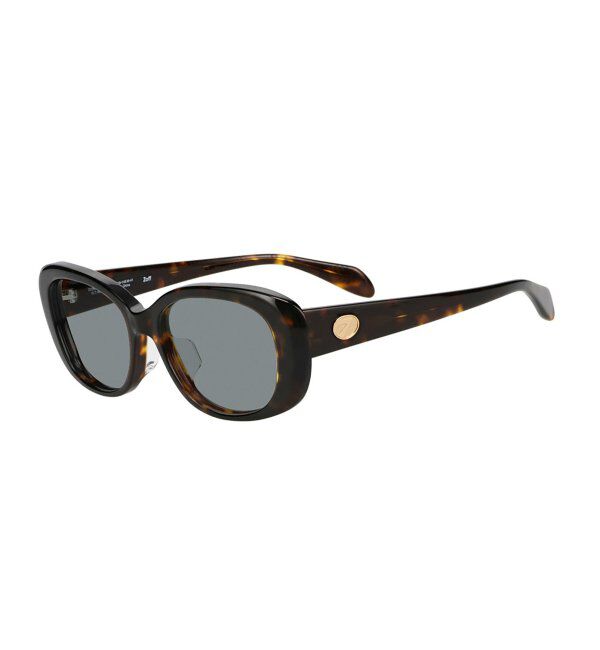  「Zoff｜STUDIO SEVEN｜オーバル型 サングラス 横長｜太縁フレーム｜カラーレンズ｜紫外線防止 UVカット」|サングラス|