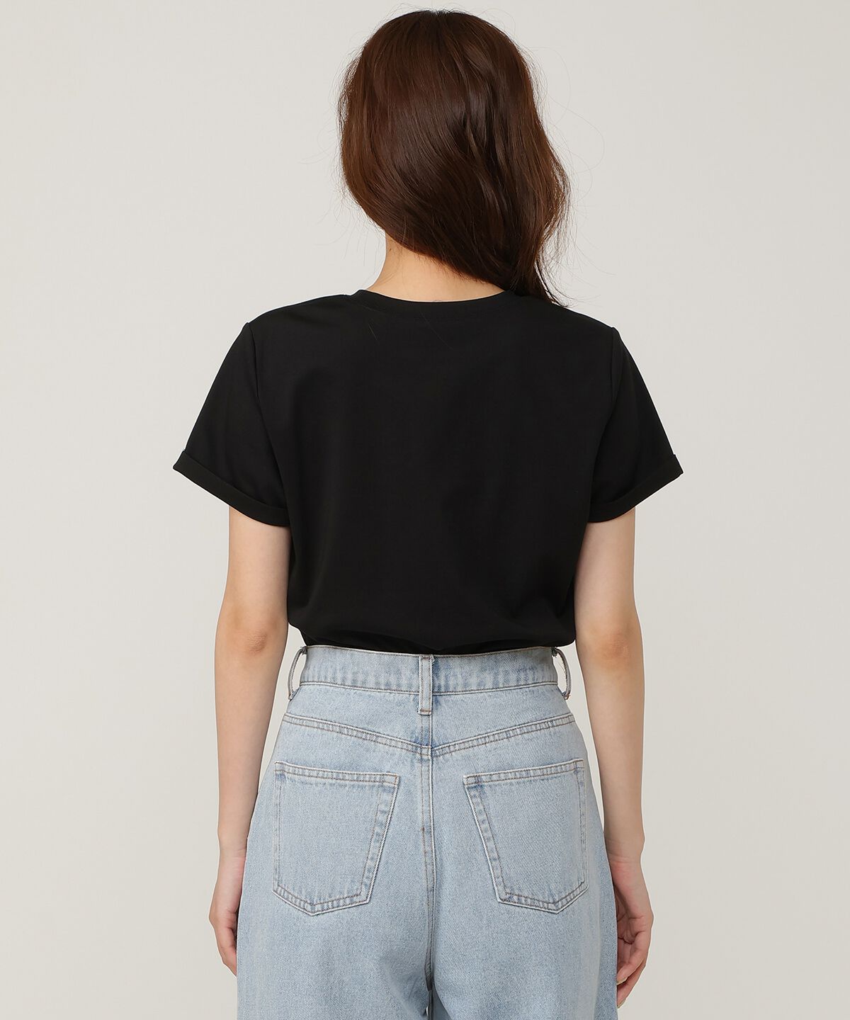 アンドクチュール「ワンポイント刺繍Tシャツ」|Tシャツ・カットソー|