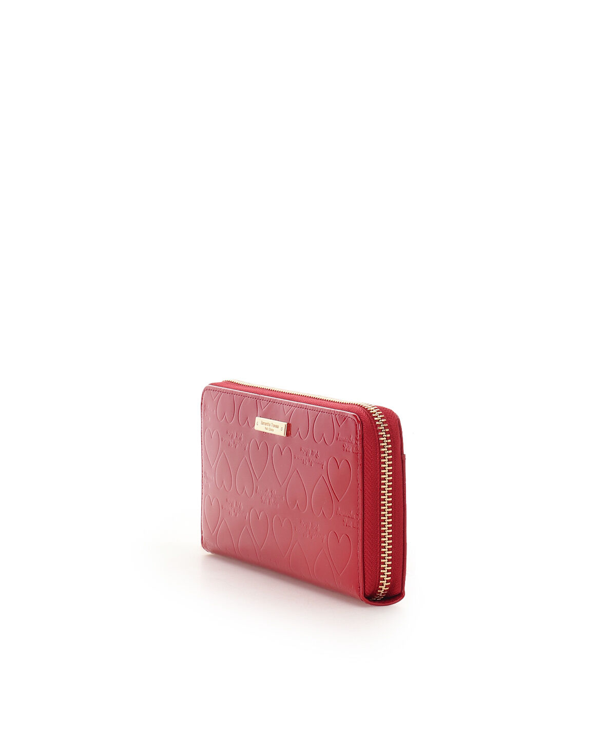 Samantha Thavasa Petit Choice「エナメルハート型押し ラウンド長財布」|財布|