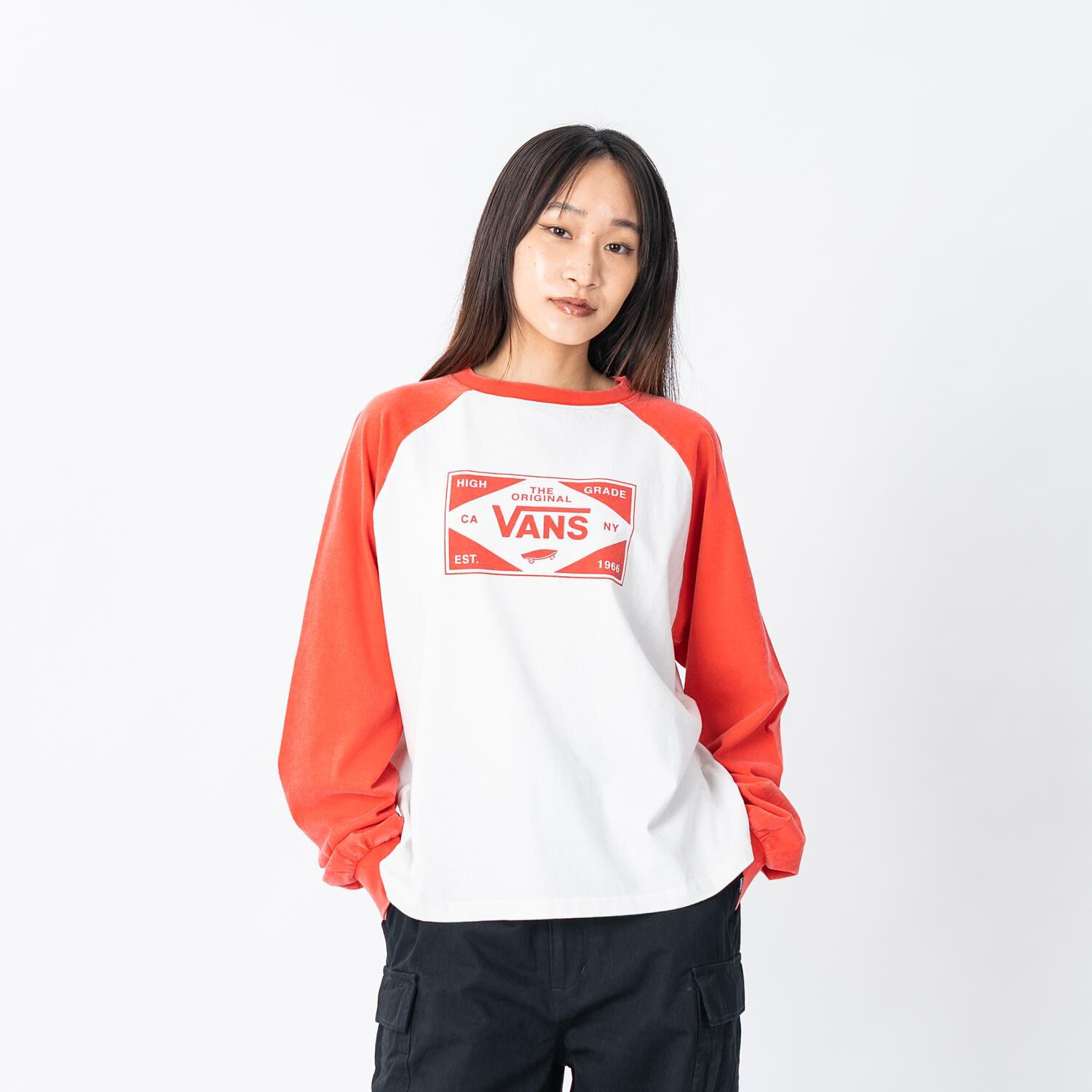 VANS「【VANSｱﾊﾟﾚﾙ(WJ)】W HIGH GRADE PT RAGLAN LS T」|Tシャツ・カットソー|
