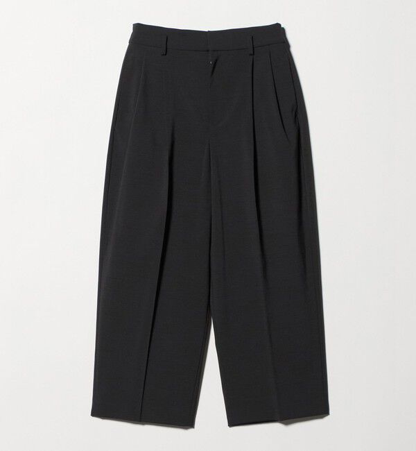 UNITED ARROWS「タック テーパード クロップド パンツ」|チノ|