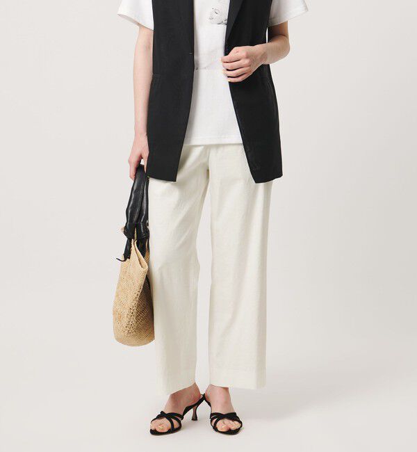 UNITED ARROWS「NALYA クロップドパンツ OFF WHITE」|スラックス|