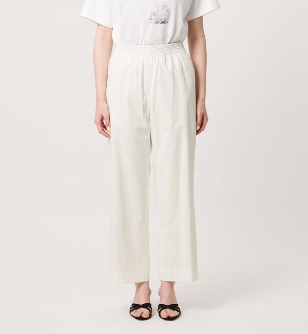 UNITED ARROWS「NALYA クロップドパンツ OFF WHITE」|スラックス|