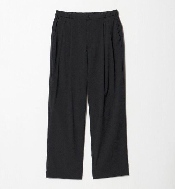UNITED ARROWS「ウェザーコンフォート メランジ 2プリーツ バルーンパンツ 撥水 ヨコストレッチ」|チノ|
