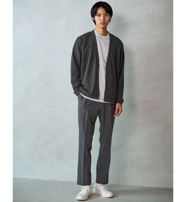 UNITED ARROWS green label relaxing「A+ air メッシュ スタンダード 1プリーツ スラックス -ストレッチ・吸水速乾-」|スラックス|
