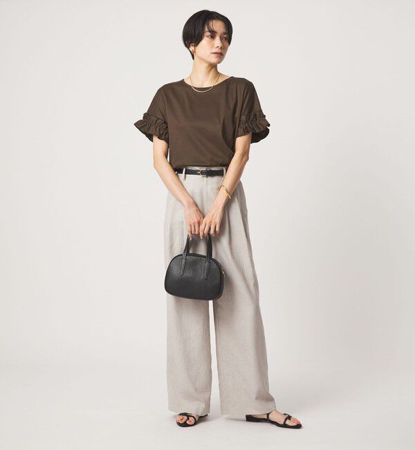 UNITED ARROWS green label relaxing「ソデフリル Tシャツ 汗染み防止」|Tシャツ・カットソー|