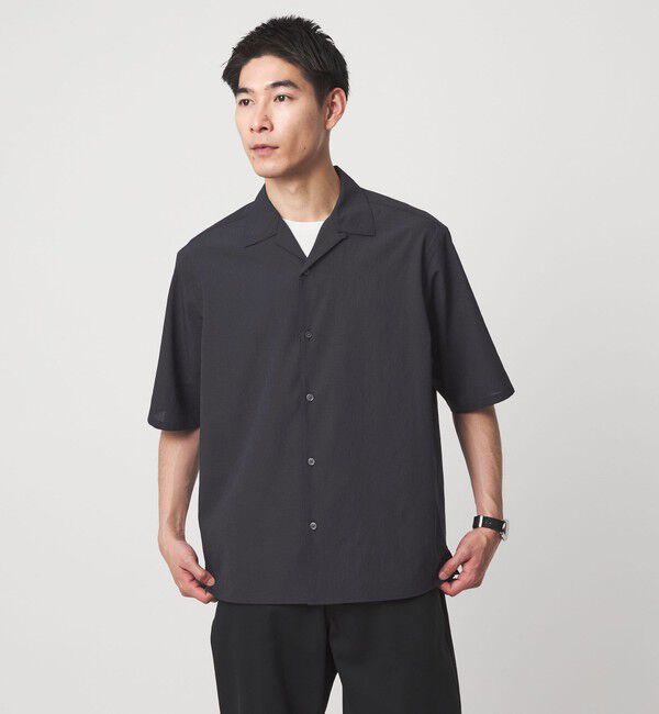 UNITED ARROWS green label relaxing「ボイル メッシュ オープンカラー 半袖 シャツ -吸水速乾-」|シャツ・ブラウス|