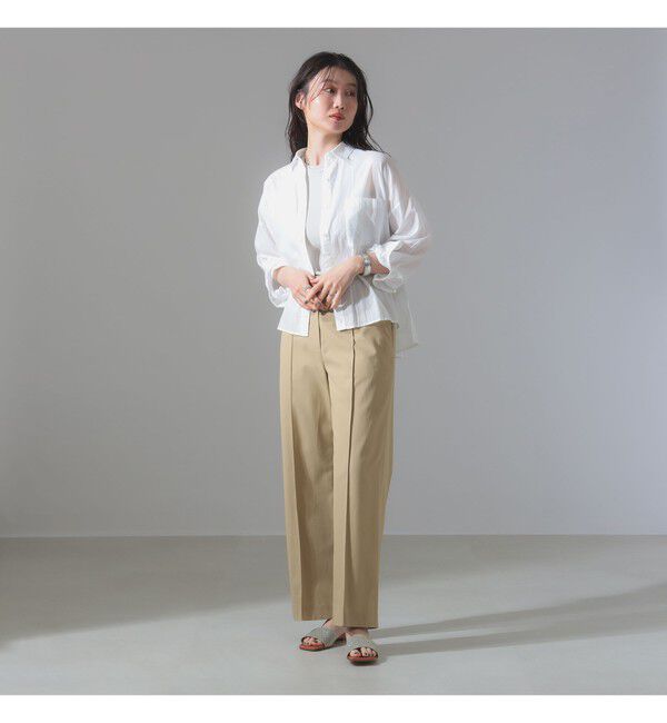 Demi-Luxe BEAMS 「KHADI オーバー ショート シャツ」|シャツ・ブラウス|