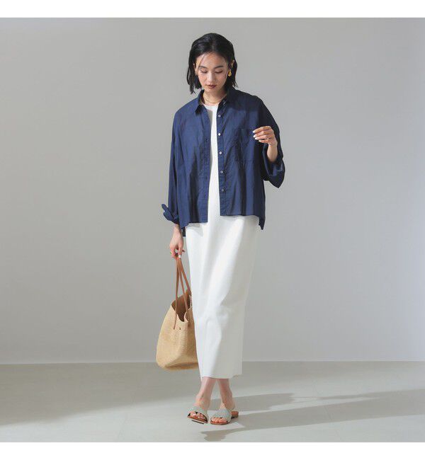 Demi-Luxe BEAMS 「KHADI オーバー ショート シャツ」|シャツ・ブラウス|