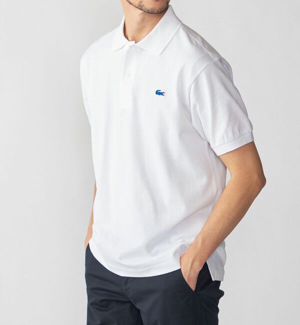 SHIPS「【SHIPS別注】LACOSTE: NEW 70's ドロップテイル ポロシャツ」|Tシャツ・カットソー|ホワイト