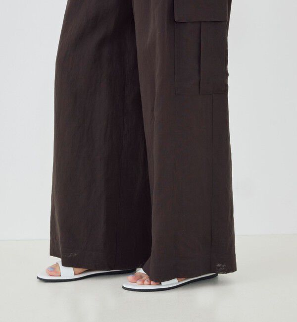 GALERIE VIE「コットンボイルワッシャー イージーカーゴパンツ」|カーゴ|