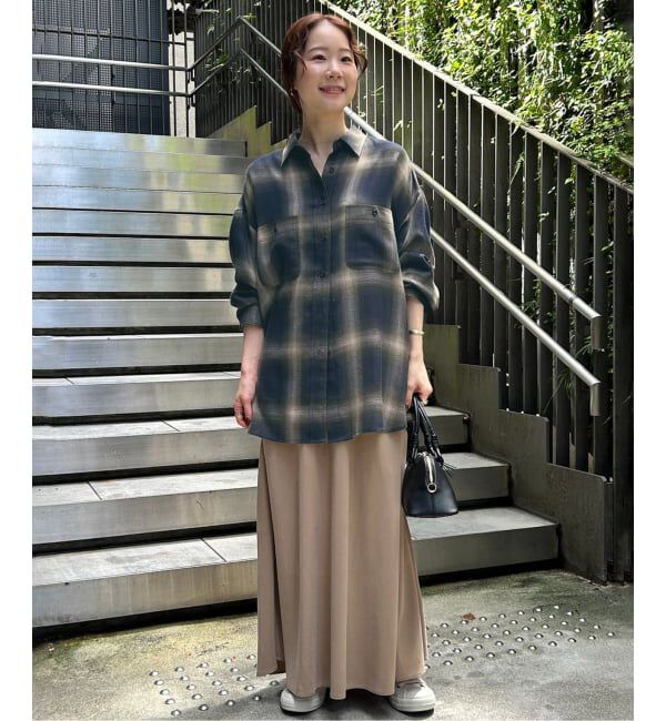 SLOBE IENA「《WEB限定カラーあり/追加》ビエラチェックルーズシャツ」|シャツ・ブラウス|
