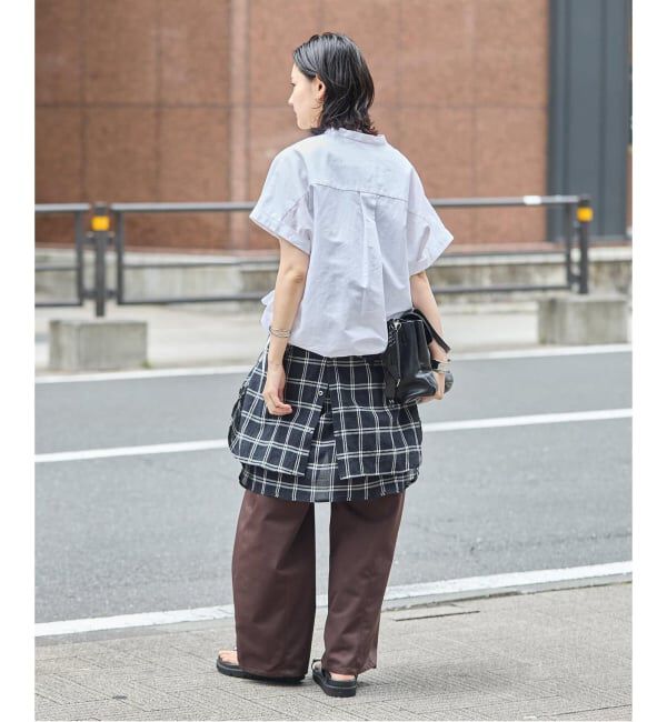 JOURNAL STANDARD「《WEB限定追加3》ハードマンズリネンコットンフレンチスリーブスキッパーシャツ」|シャツ・ブラウス|