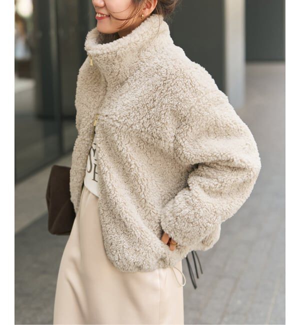 Spick and Span「《予約》スタンドZIPボアブルゾン」|その他|