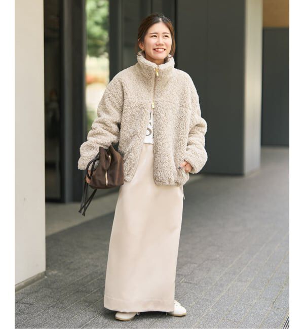Spick and Span「《予約》スタンドZIPボアブルゾン」|その他|
