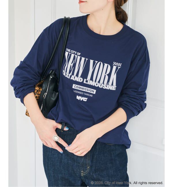 Spick and Span「《別注 / 予約》GOOD ROCK SPEED  NYC SHEER L/S TEE」|Tシャツ・カットソー|ネイビー