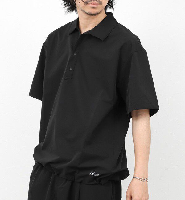 NOLLEY'S goodman「《セットアップ対応》【NANGA】DotAir COMFY POLO SHIRT 26SS」|シャツ・ブラウス|ブラック