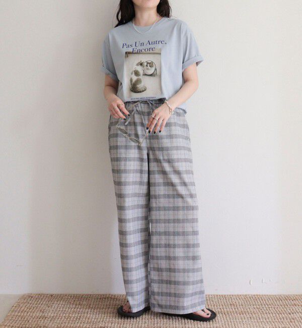 fredy emue「【UVカット/接触冷感】CATフォトＴシャツ」|Tシャツ・カットソー|