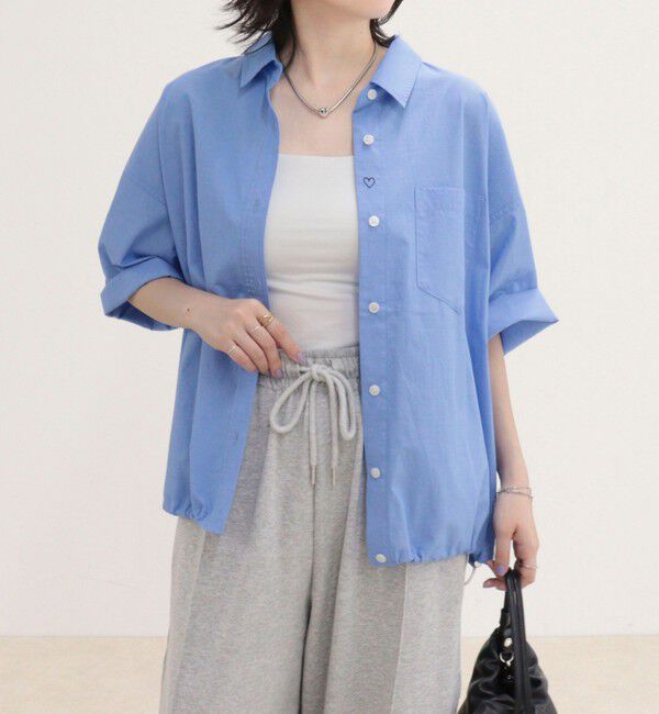 fredy emue「【人気につき半袖Ver.で再登場】汗染み軽減加工COTTON半袖シャツブルゾン」|シャツ・ブラウス|