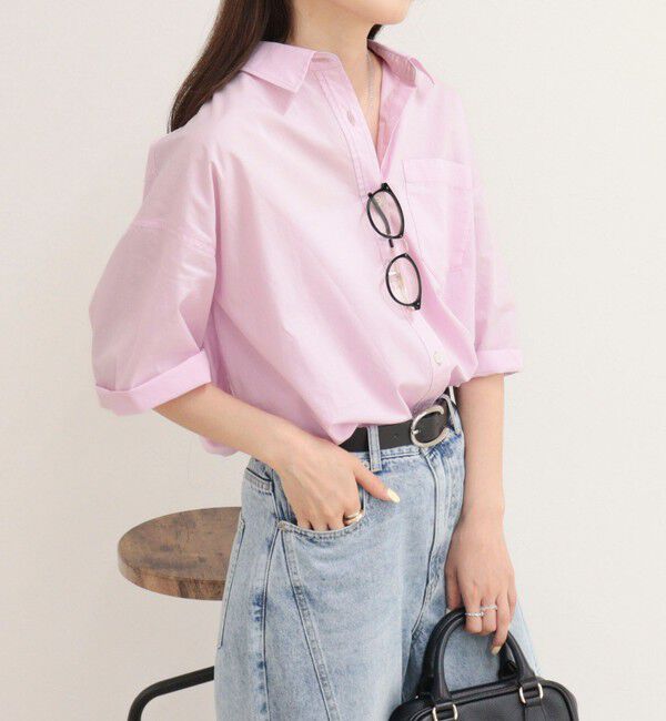 fredy emue「【人気につき半袖Ver.で再登場】汗染み軽減加工COTTON半袖シャツブルゾン」|シャツ・ブラウス|