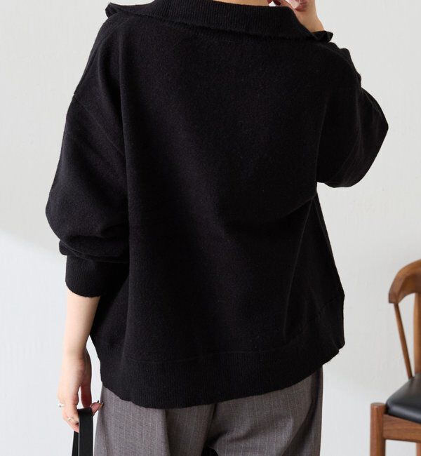  「【ロングシーズン着やすい】ハーフジップニット」|ニット・セーター|