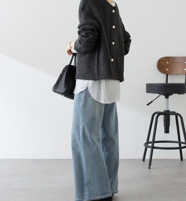  「《前後２WAY仕様》ヤクライクカーディガン」|ニット・セーター|