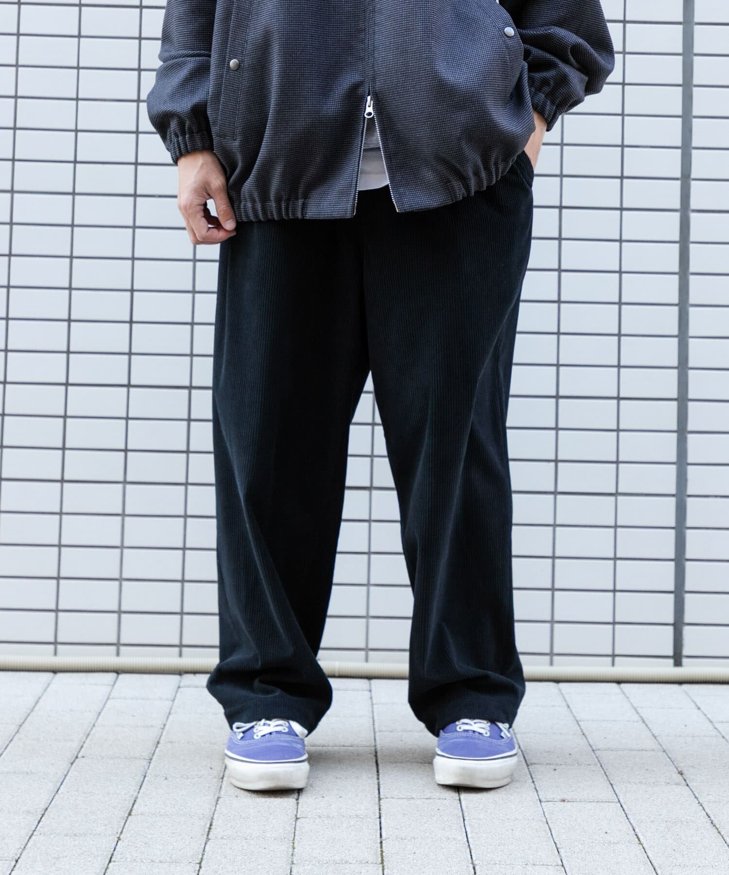 URBAN RESEARCH「Wide Dad　Dad EASY CORDUROY WIDE PANTS」|その他|ネイビー