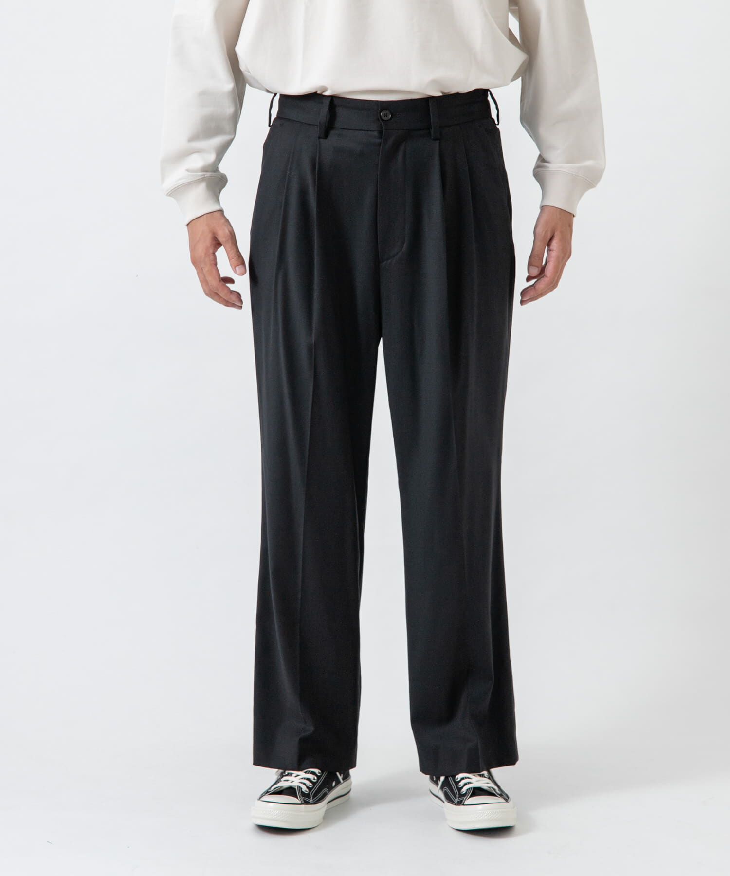 URBAN RESEARCH「new basic　WOOL SILK WIDE SLACKS」|その他|