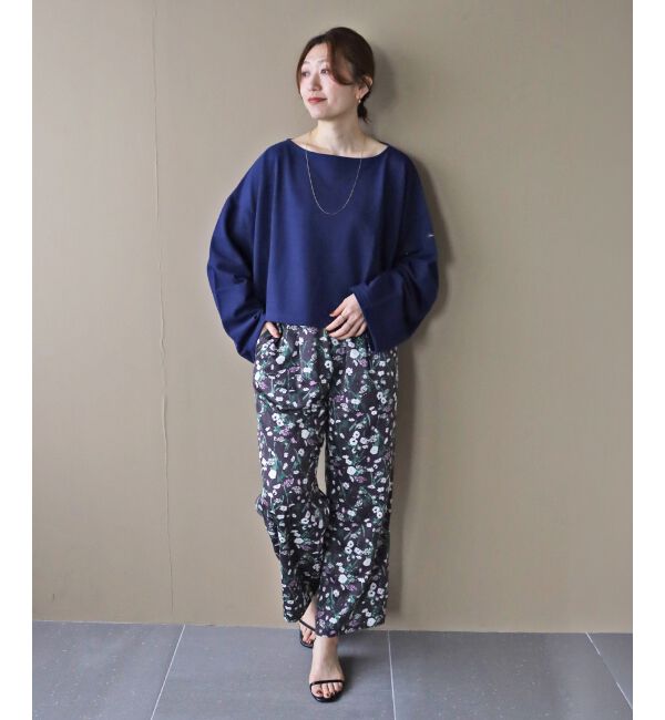  「【日本製】フラワープリントワイドパンツ」|その他|