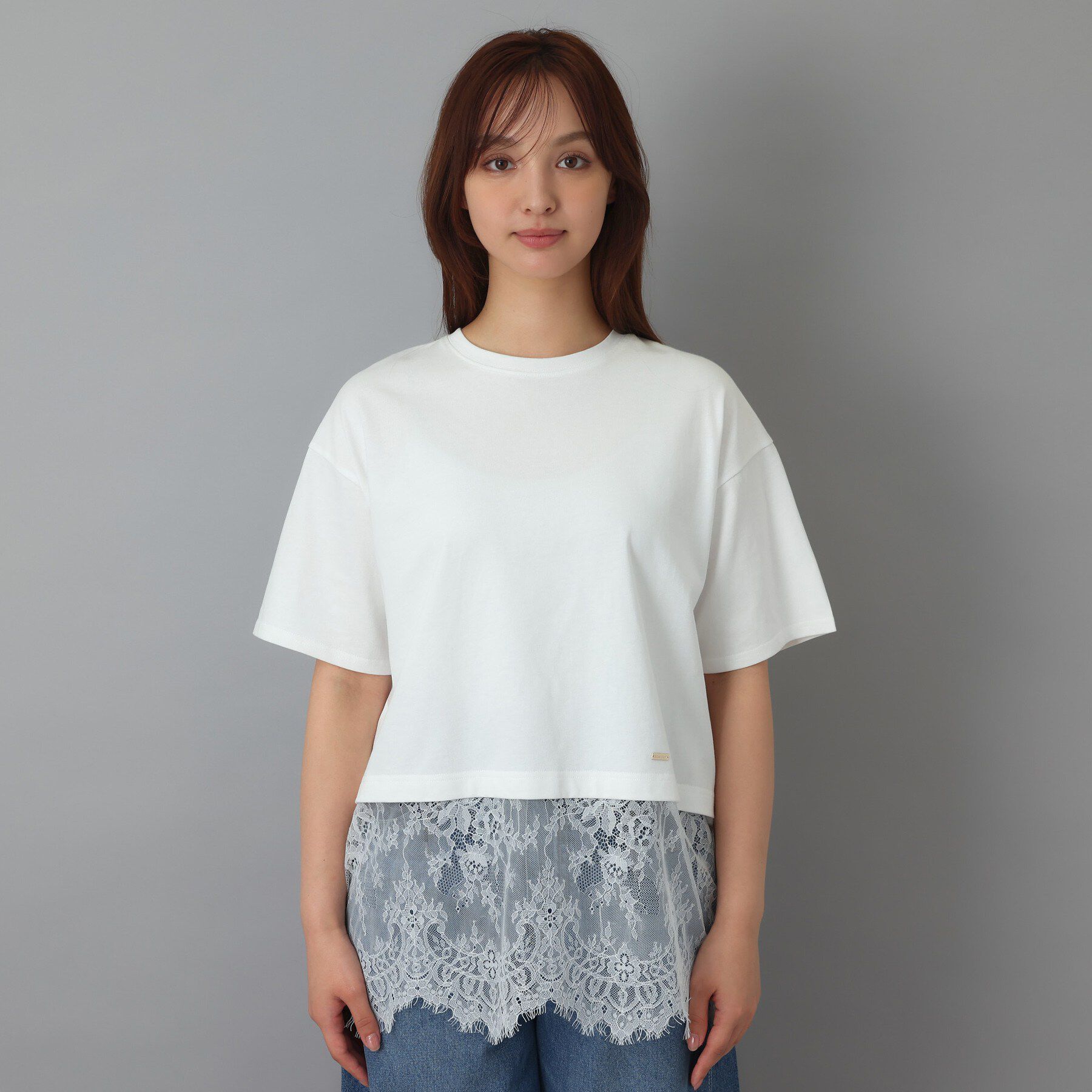 DRESSTERIOR「レースドッキングレイヤード Tシャツ」|Tシャツ・カットソー|