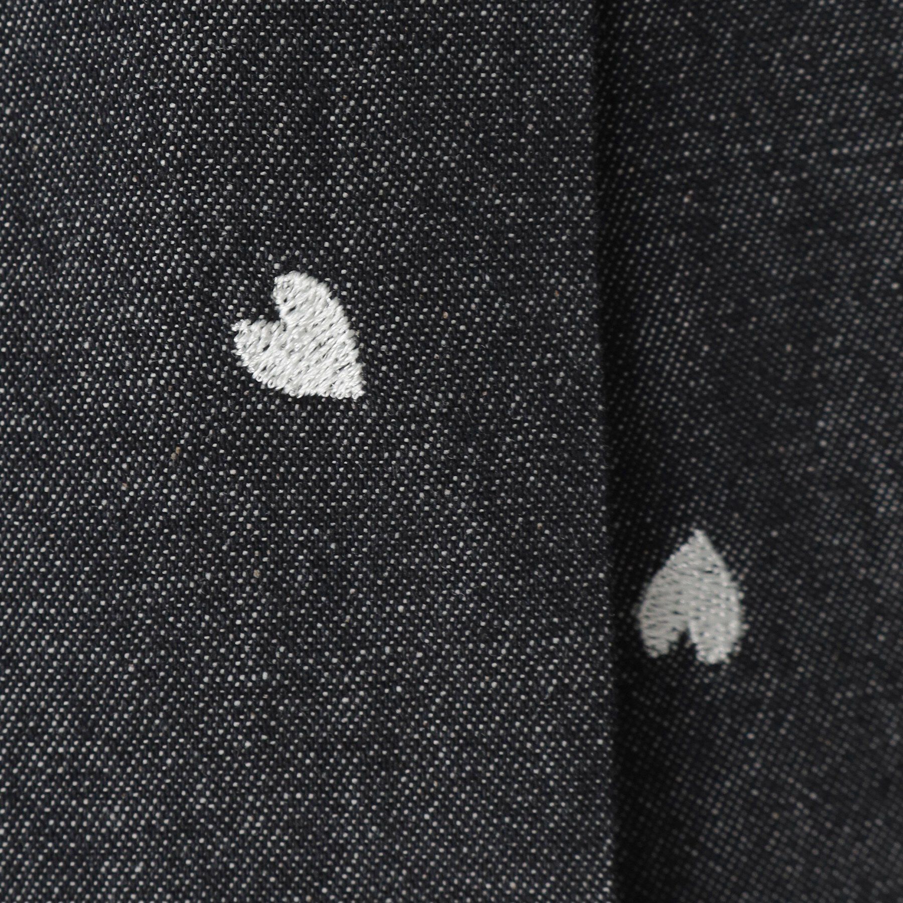SHOO･LA･RUE「【100-150cm】ハート刺繍デニムスカート」|スカート|