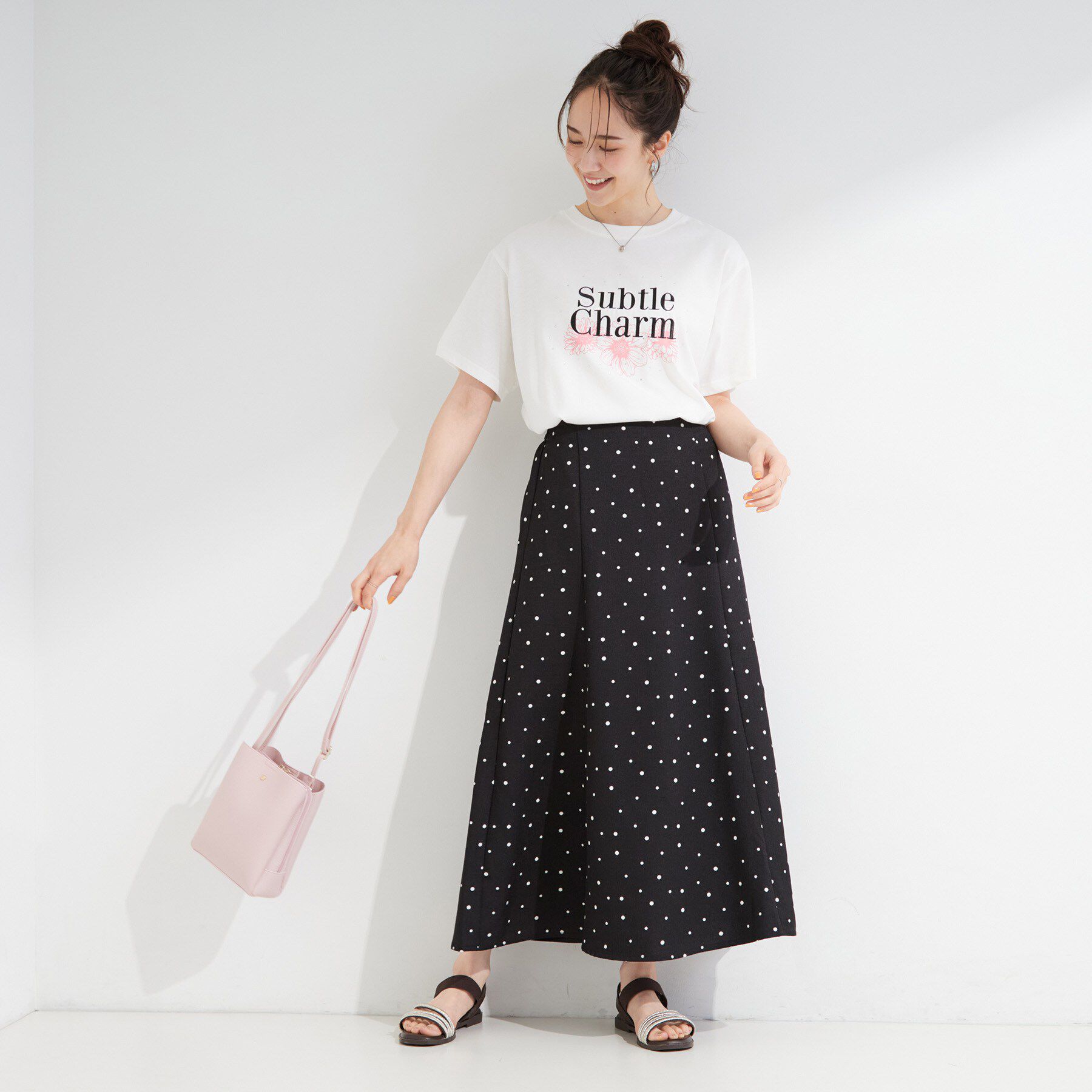 SHOO･LA･RUE「【ひんやり/S-LL】選べる4柄　デイリー使いにぴったりな 大人の頼れるTシャツ」|Tシャツ・カットソー|