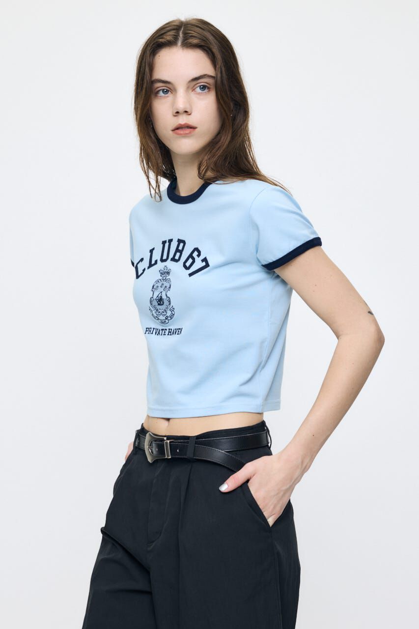 MOUSSY「CLUB 67 RINGER TEE」|Tシャツ・カットソー|