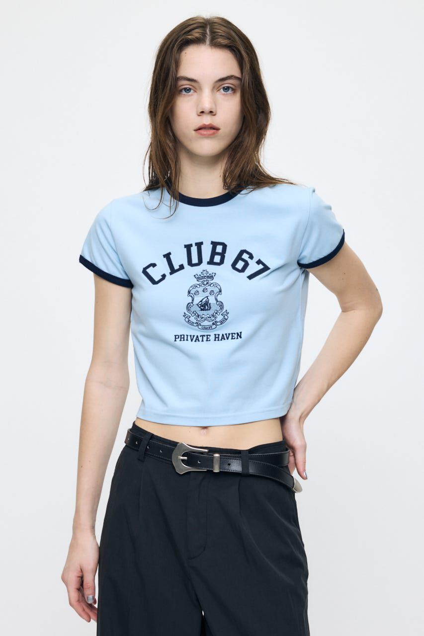 MOUSSY「CLUB 67 RINGER TEE」|Tシャツ・カットソー|