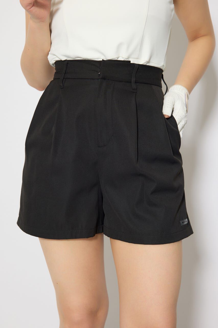 rienda「ダブルタックベーシックショートパンツ」|その他|BLK