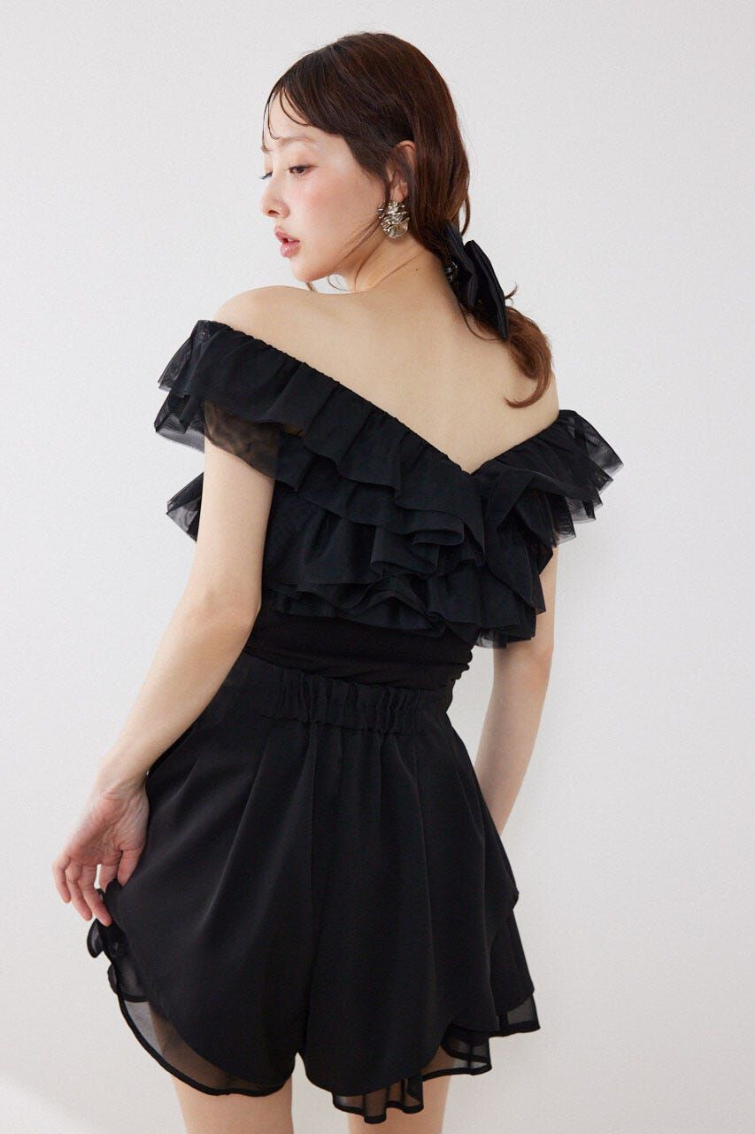 rienda「オフショルフリルカットトップス」|Tシャツ・カットソー|