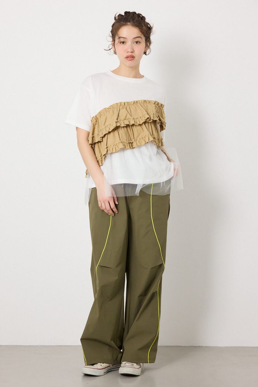 RODEO CROWNS「布帛チュールドッキングトップス」|Tシャツ・カットソー|