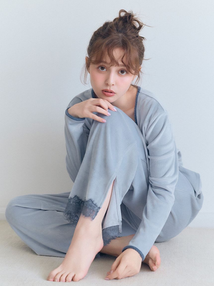 SNIDEL HOME「【イフミック(R)】シルキーフリースセットアップ」|ルームウェア|