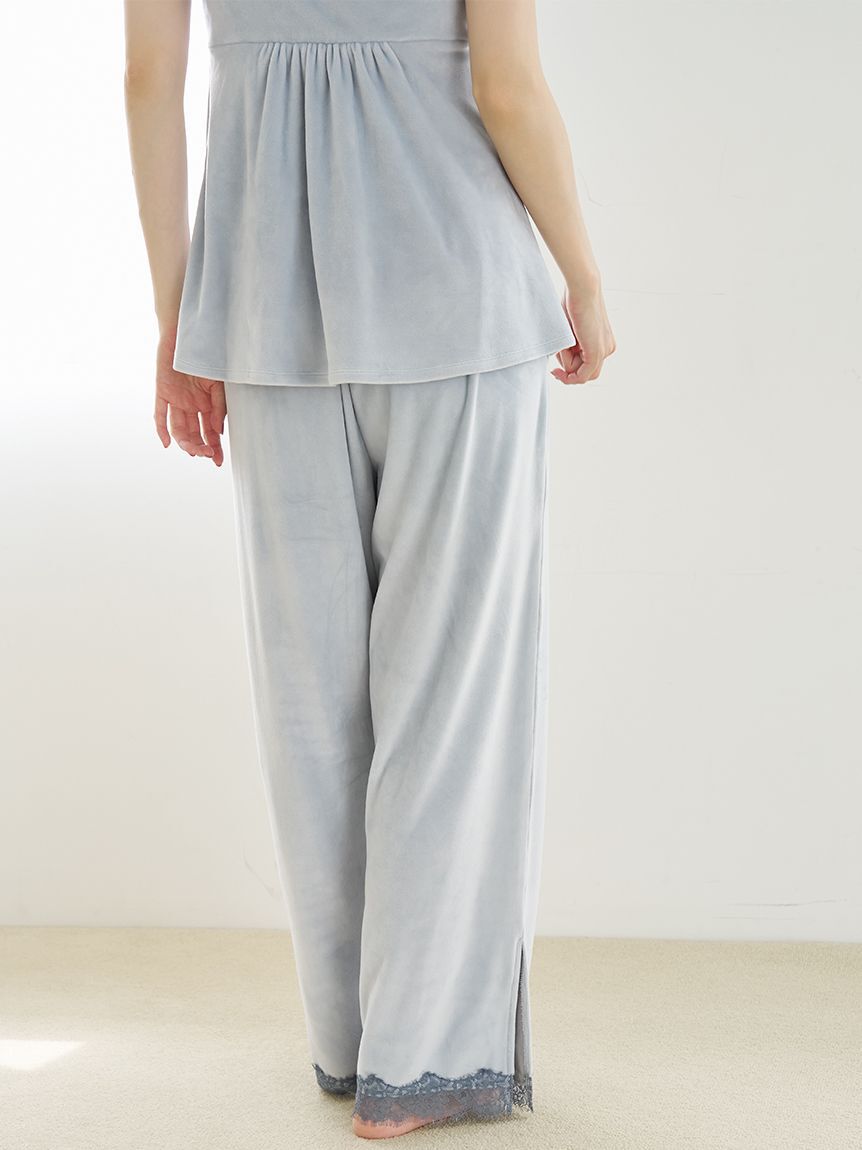 SNIDEL HOME「【イフミック(R)】シルキーフリースロングパンツ」|ルームウェア|