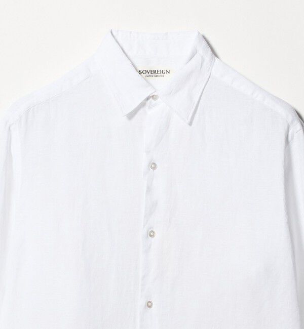 UNITED ARROWS「＜SOVEREIGN＞リネン ソリッド シャツ」|シャツ・ブラウス|