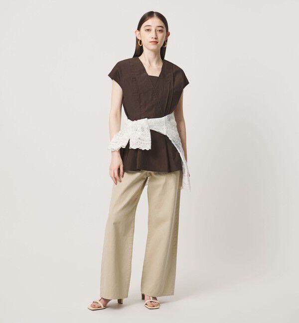 UNITED ARROWS「MANTECO POP フレンチスリーブ ブラウス」|シャツ・ブラウス|