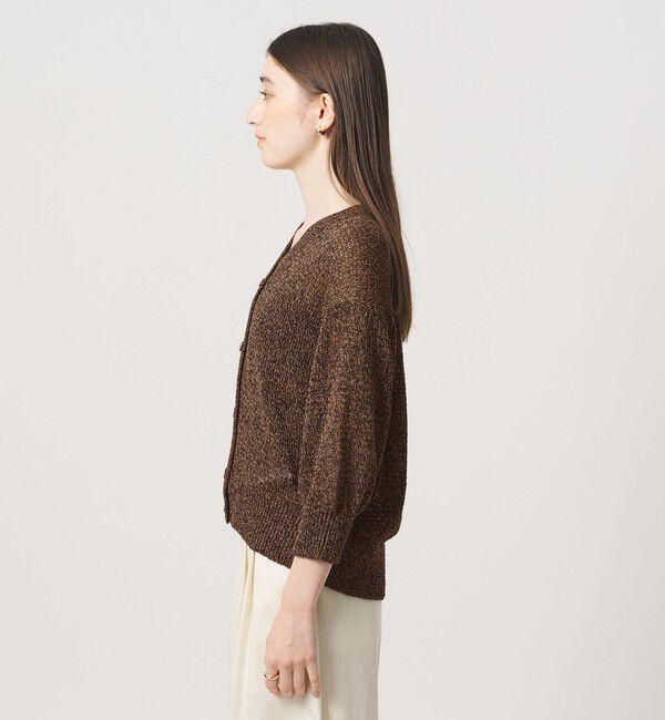 UNITED ARROWS「ペーパー ハーフスリーブ カーディガン」|カーディガン|