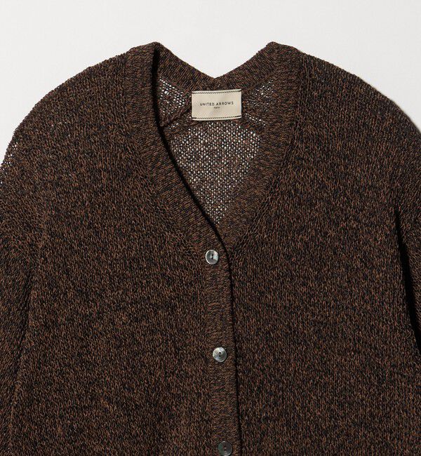 UNITED ARROWS「ペーパー ハーフスリーブ カーディガン」|カーディガン|