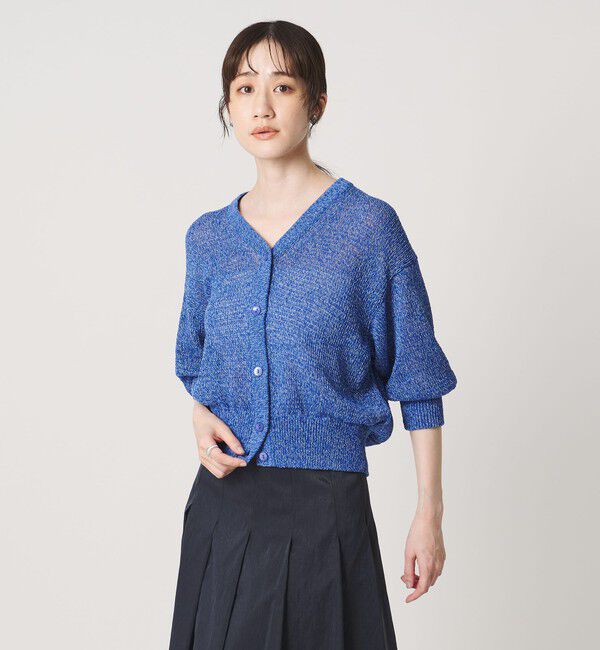 UNITED ARROWS「ペーパー ハーフスリーブ カーディガン」|カーディガン|