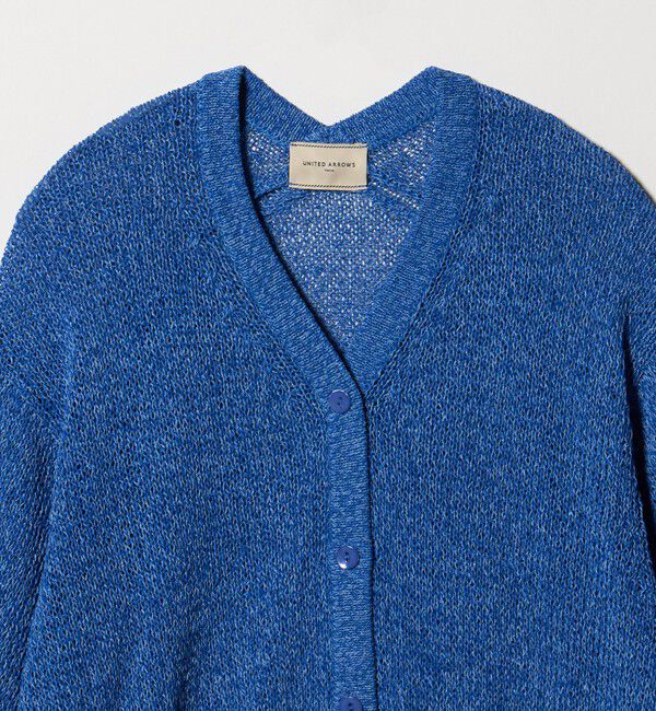 UNITED ARROWS「ペーパー ハーフスリーブ カーディガン」|カーディガン|