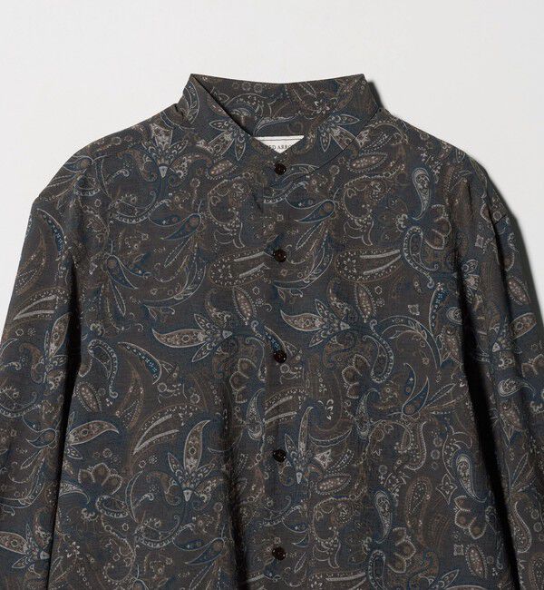 UNITED ARROWS「ペイズリー バンドカラー チョアシャツ」|シャツ・ブラウス|